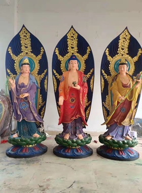 有缘玻璃钢祝福中式寺院