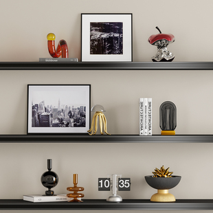 现代轻奢电视柜开放格摆件客厅样板房酒柜壁龛小众软装陈设装饰品