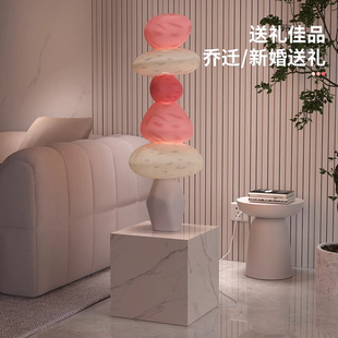 石来运转大型落地摆件客厅电视柜沙发旁高级感装饰品卧室床头夜灯