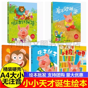 精装绘本幼儿人格魅力养成绘本小小人才诞生记-看不见的桥梁灵活的小脑袋瓜说干就干小书屋大世界做出决定不犹豫幼儿园小中大班