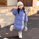 儿童羽绒服女童中长款 加厚90白鸭绒男童中小童三防保暖女宝外套冬