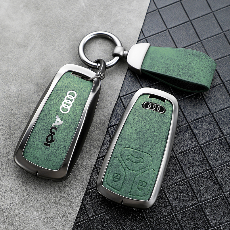 适用于奥迪A6L钥匙套A4L Q5L A3 Q3 Q2L Q7A5 A7A8金属车高档扣包