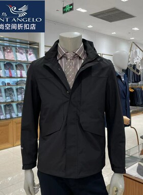 报喜鸟品牌男士夹克黑色