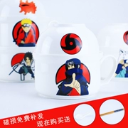 Bát mì ăn liền gốm sinh viên Naruto Nhật Bản anime hộ gia đình ăn liền cốc cốc có nắp hộp cơm trưa - Hộp cơm điện sưởi ấm