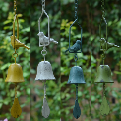 户外庭院小鸟风铃摆件装饰件防水