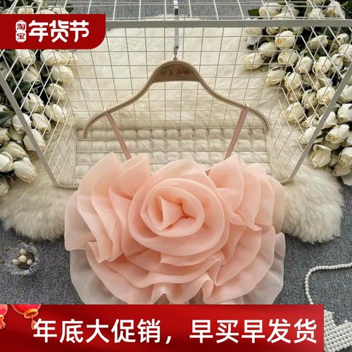 Chic  Vintage Backless Corset Bustier Three-dimensional Flor