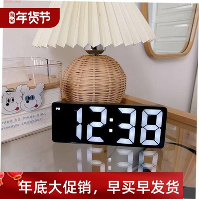 Smart LED Clock Bedside Digital Alarm Clocks Desktop Table E