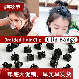 Clip Claw Cute Plastic Black Hair Clips Mini