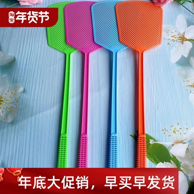 Thickened Longhandle Flyswatter Durable Plastic Large Size I