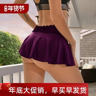 pure women性感时尚 lace for 纯色蕾丝超短裙女士 miniskirt Sexy