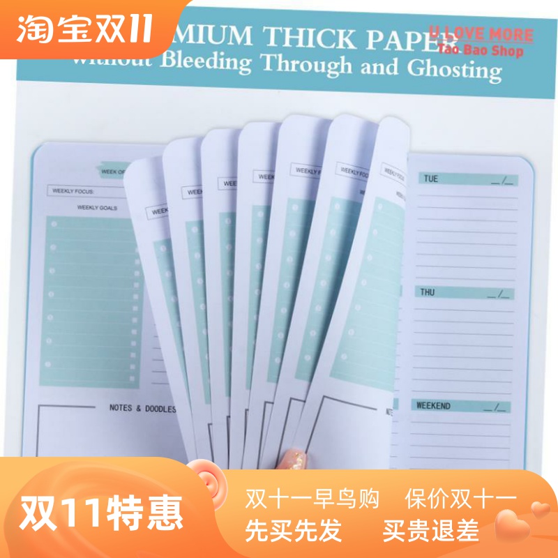 A5 Agenda Planner Notebook Secret Diary Weekly Goal Habit Sc