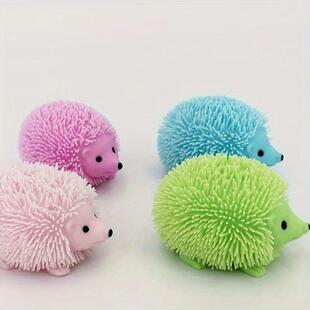 1pc Pinch Funny Cute Doll Toy Hedgehog Squeeze Ball Glitter