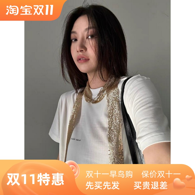 Slight Vogue Flaxy Tee* 进口定织高密面料 手绘亚麻印花短袖