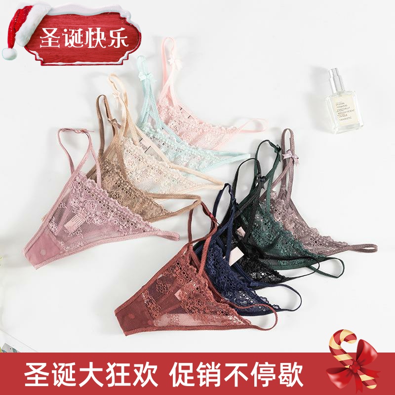 Lace sexy Thong women's lace 蕾丝性感丁字裤女细带诱惑内裤
