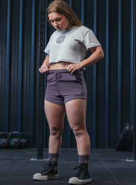 2025 Aspire 凌志限定 纯棉女款短裤 有氧健身跑步运动裤Crossfit