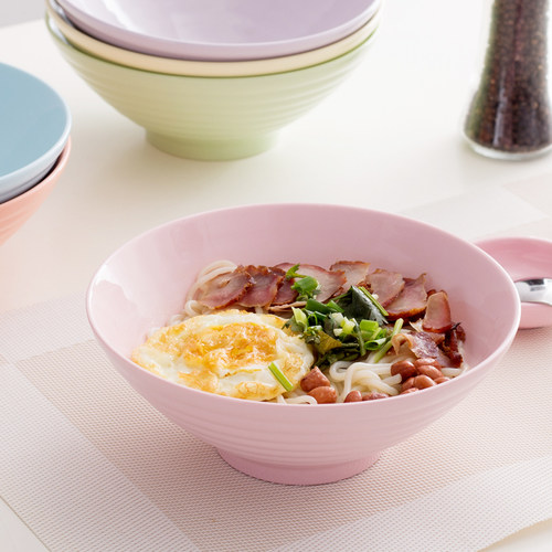 釉下彩高端面碗米玉脂瓷陶瓷