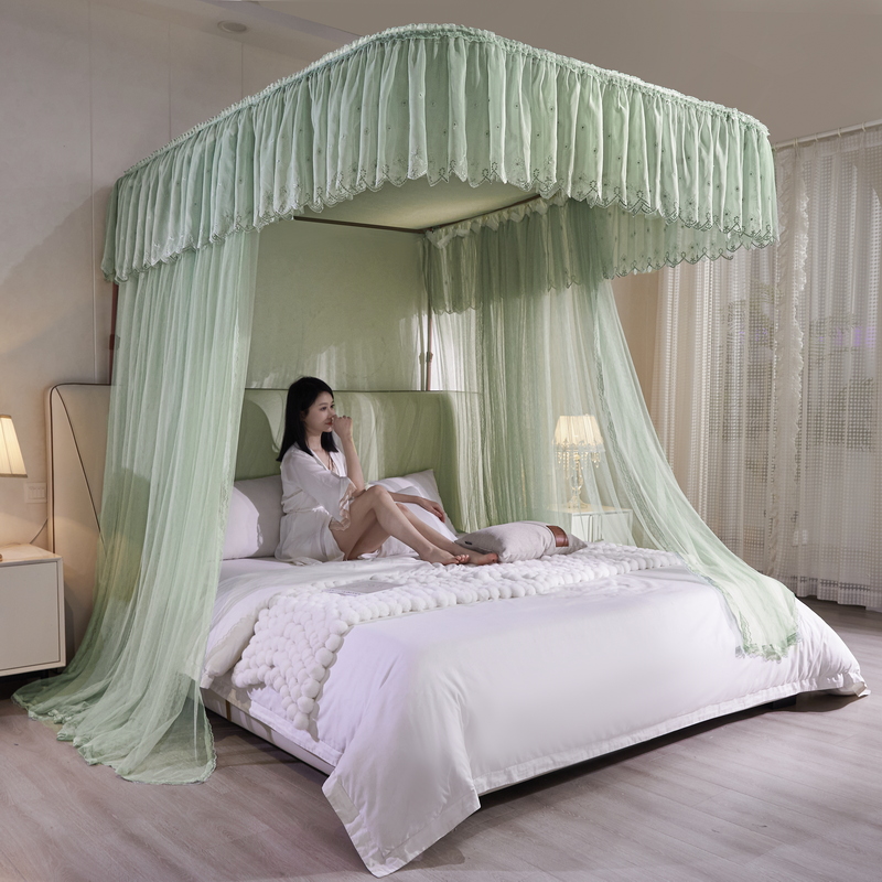 雪纺花边铝合金落导轨通用三开门