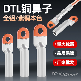 铜铝线鼻子过渡连接头国标DTL 240平方线耳接线端子