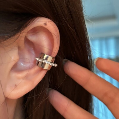 立体空间｜RINGRING商店无需耳洞耳骨夹小众设计闪钻高级感耳饰女