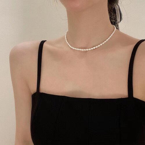 珍珠项链女锁骨链仙气