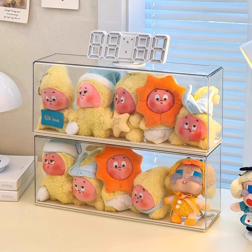 星星人收纳盒labubu搪胶娃展示盒