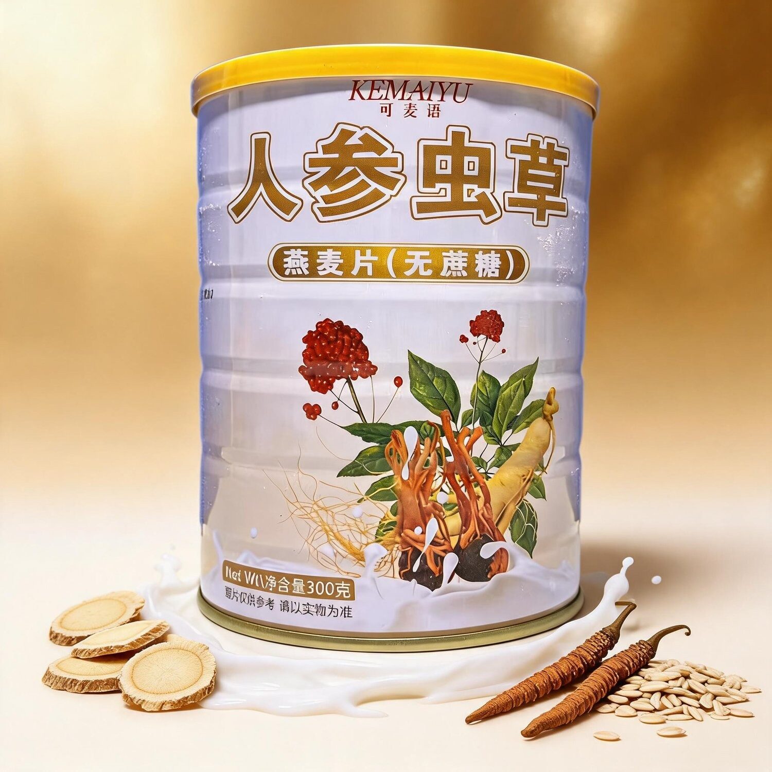 可麦语人参虫草燕麦片(无蔗糖)