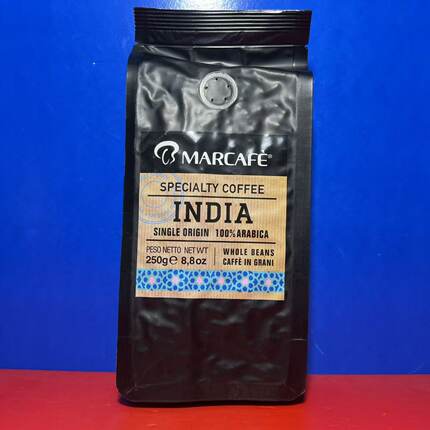 意大利进口MARCAFE玛克奇印度精选咖啡豆250克纯咖啡豆临期特价