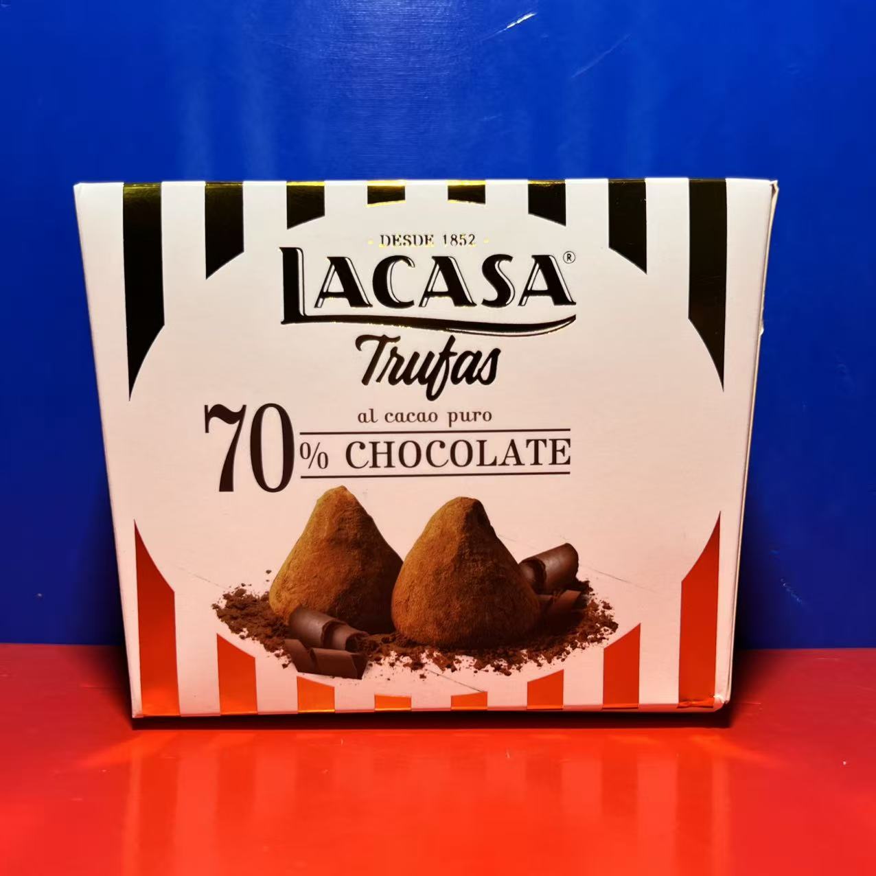 乐卡莎LACASA松露黑巧克力150克