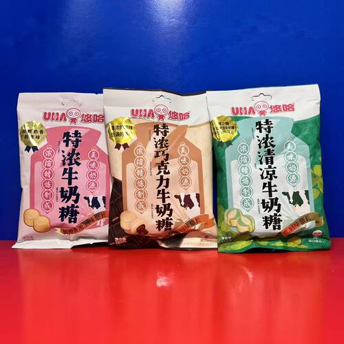 UHA悠哈特浓牛奶糖102克高端糖果