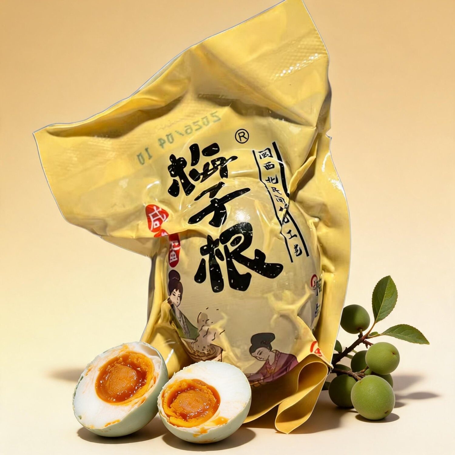 福建三明特产梅子根咸鸭蛋60克(一枚)配饭佐餐配粥临期特价
