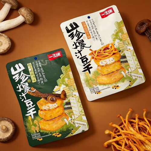 一生缘山珍爆汁豆干100克