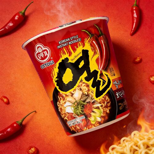 不倒翁火热拉面杯面62克