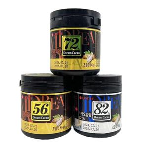 韩国进口乐天LOTTE梦巧克力豆86克黑巧多种浓度罐装高端临期特价