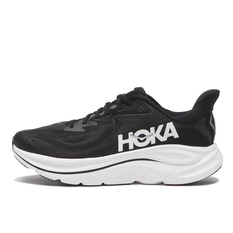 代购Hoka OneOne男女跑步鞋缓震支撑舒适脚感慢跑鞋黑色网面