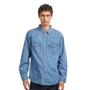 代购Edwin男士衬衫耐用透气牛仔长袖休闲日常衬衣爆款西部