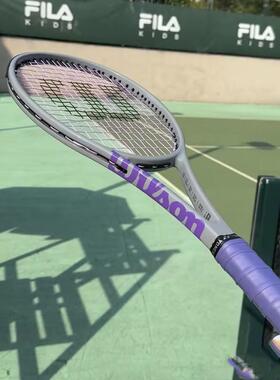 Wilson Clash 100L V2 威尔胜费德勒网球拍灰紫色定制 PRO STAFF