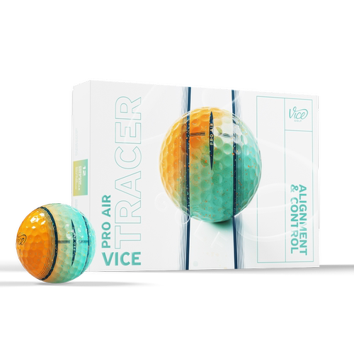 代购Vice Pro Air 男女高尔夫球辅助瞄准击球控制高蓝橙渐变色