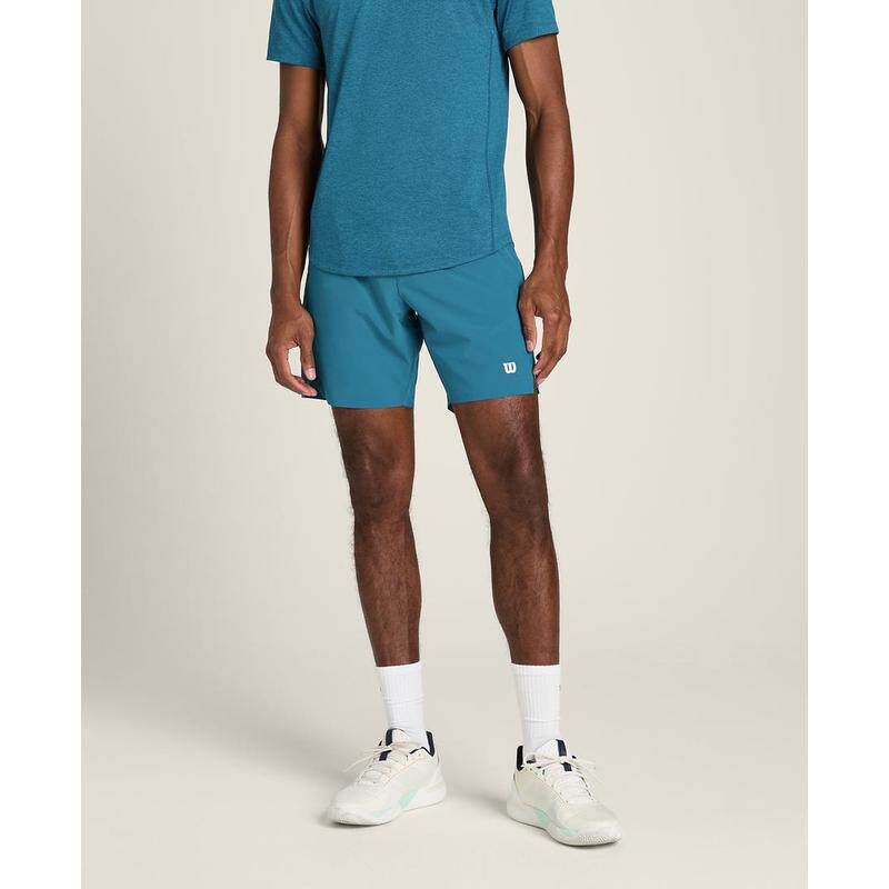 代购Wilson男士网球短裤自由活动透气舒适持球口袋贴身剪裁