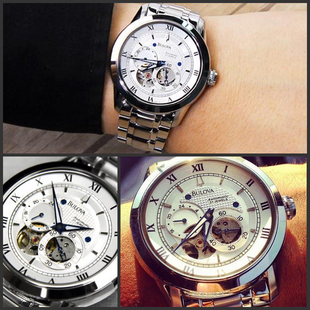 美国代购正品bulova 96a118男士宝路华bva系列自动士机械表