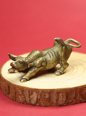 黄铜十二生肖牛摆件铜牛气冲天