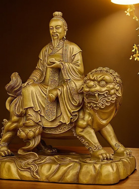 太乙天尊摆件纯铜太乙救苦天尊道家东极青华大帝佛像大号家用像o