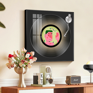 方大同黑胶唱片装饰画LED发光音响明星摆件客厅卧室送朋友礼物画