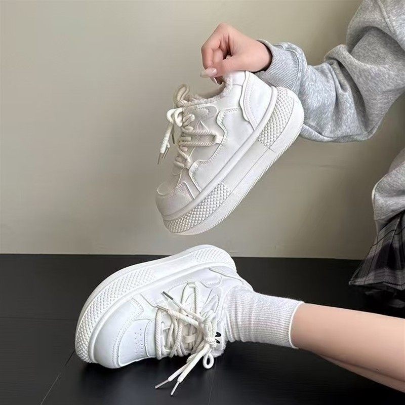 大头丑萌松糕厚底小白鞋女2026年春秋季新款面包鞋运动轻便休闲鞋,女鞋,棉鞋,淘宝优惠券,粉丝福利购,淘宝优惠卷