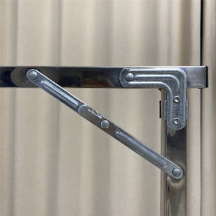 加厚X型晾衣架配件适25方管镀锌铁折叠连接固定条铰链双杆斜拉件