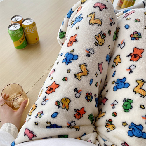 卡通动物世界睡裤居家裤