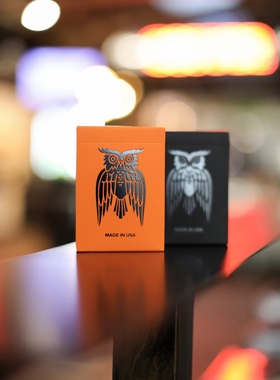 CKB James coffee V2 橙色黑色 Aop 美国进口花切收藏扑克