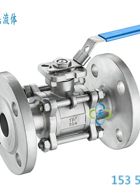 江苏德标三片式法兰球阀2.5MPA1.4409手动DN25不锈钢对夹式DIN1寸