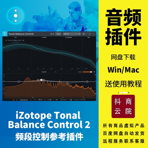 Tonal Balance Control 2母带频响曲线频段控制参考插件Win/Mac
