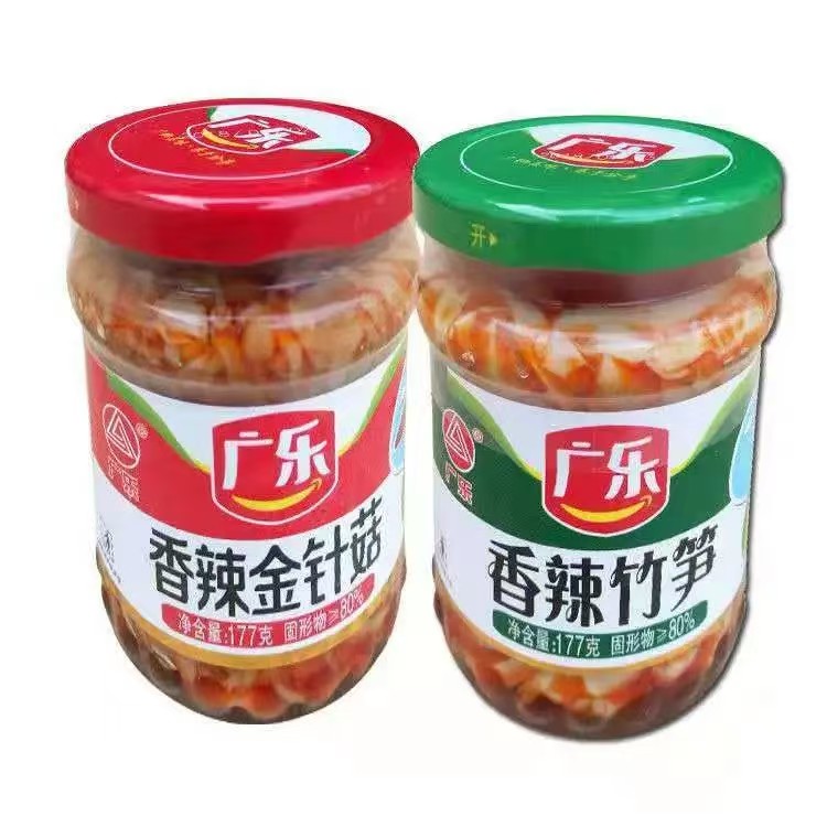 广乐红油香辣金针菇四川即食