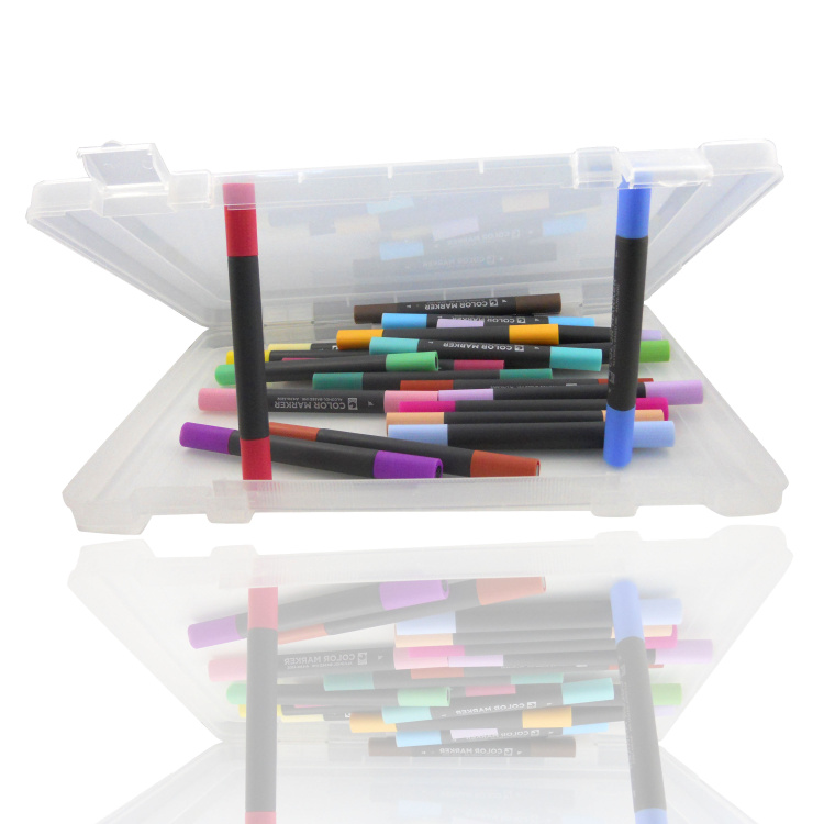 设计用工具箱/马克笔箱/储物箱/文件盒 扁平 透明